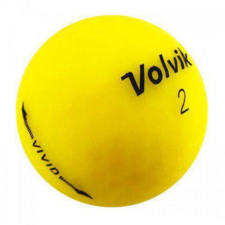 Mulligan - 36 Volvik Vivid 5A Recycled Used Golf Balls, Yellow