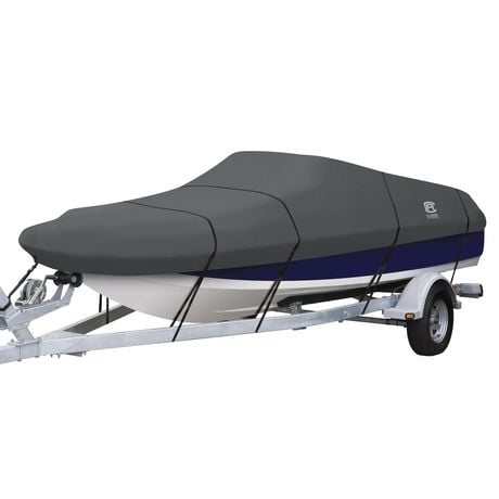 Classic Accessories StormPro Waterproof Heavy-Duty Deck Boat Cover ...