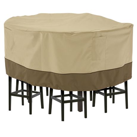 Classic Accessories Veranda Water, Classic Accessories Ravenna Large Round Patio Table And Chair Set Cover