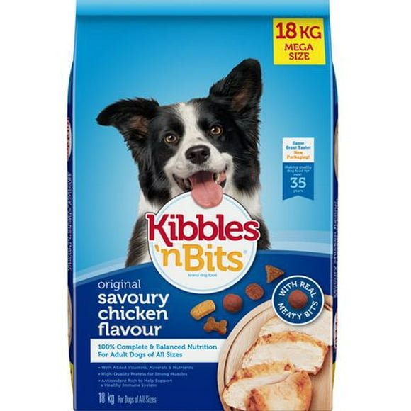 Kibbles 'n Bits Nourriture pour chiens à saveur originale 18kg