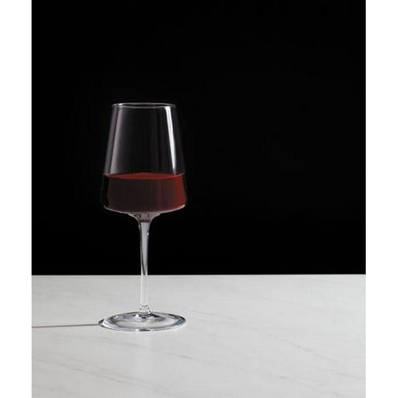 Verre de vin rouge clair évasé avec tige, 4 paquets verres à vin rouge