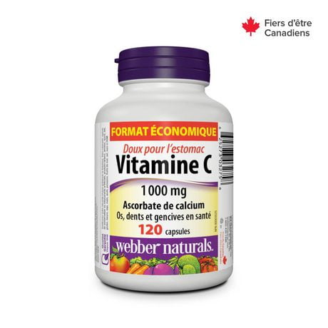 Webber Naturals®, Vitamin C Calcium Ascorbate, 1000 mg | Walmart Canada