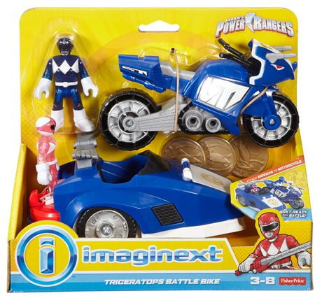 Fisher-Price Imaginext Power Rangers Triceratops Battle Bike | Walmart ...