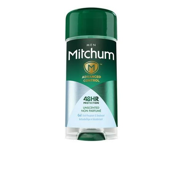 Antisudorifique et déodorant en bâton non parfumé Advanced Control de Mitchum pour hommes MIT TOD UNSC GEL 0.322 lbs