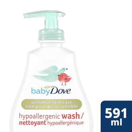 Nettoyant Baby Dove hypoallergénique Hydratation peau sensible Nettoyant pour bébé 591ml