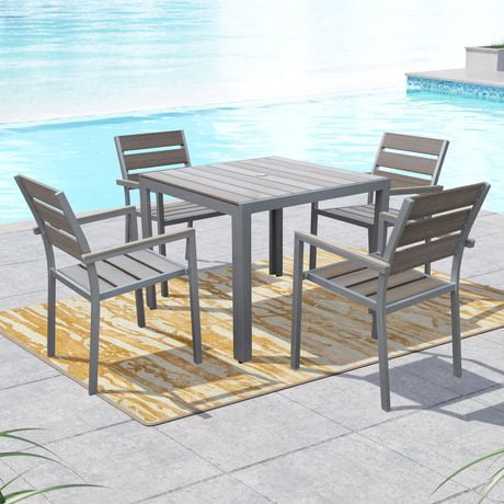 grey outdoor dining set resin corliving pjr573z2 gallant sun bleached grey outdoor dining set grey outdoor dining set resin corliving pjr573z2 gallant sun bleached grey outdoor dining set