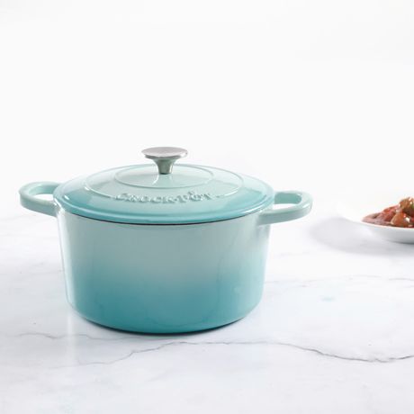 Crock-Pot Artisan Round 7Qt Enameled Cast Iron Dutch Oven with Lid ...