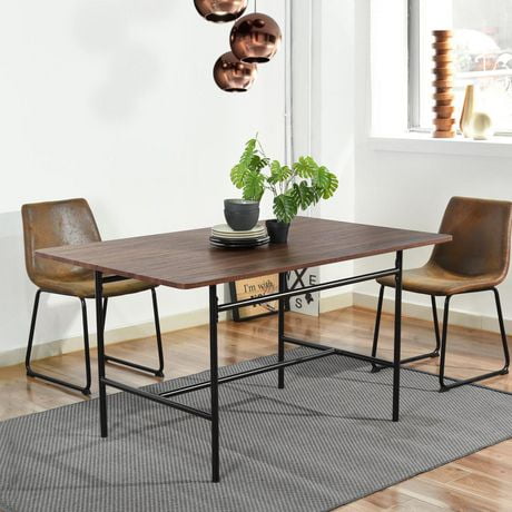 Homylin 55 1 Industrial Dining Table Large Kitchen Table Walmart Canada   6000205988895 