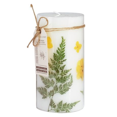 Botanical Light 21.2oz Botanical Studio Scented Pillar Candle, · 21.2oz<br>· 600g<br>· pack # 1