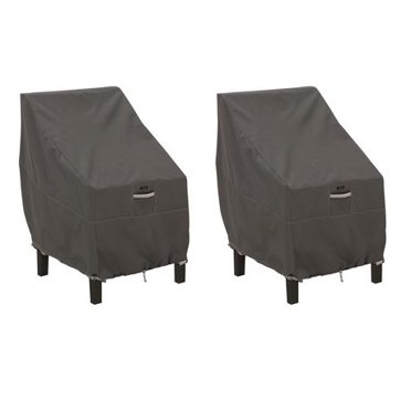 Classic Accessories Ravenna Patio Chair Covers 2-Pack - Water-Resistant 38 Inch Lounge Chair Protection