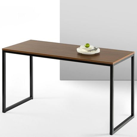 Zinus Jennifer Modern Studio Collection White Soho Rectangular Table / Multipurpose Computer Desk / Dining Table, 1 Yr Warranty, Easy to Assemble