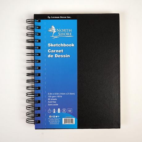 North Shore's spiral sketchbook 5.5" x 8.5", 5.5" x 8.5" spiral sketchbook