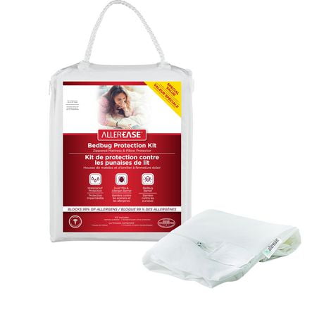 AllerEase Bed Bug Barrier Mattress And Pillow Protector Kit, Twin