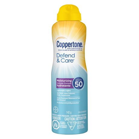 Coppertone® Sunscreen Spray SPF 50 Defend & Care