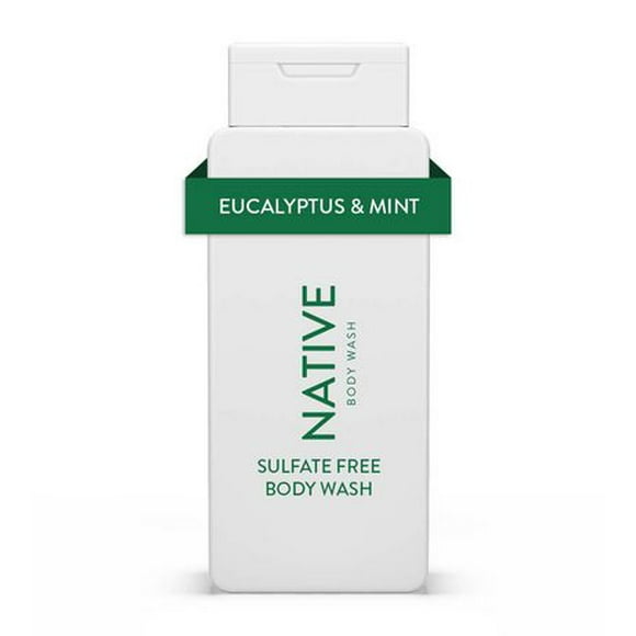 Native – Nettoyant pour le corps Eucalyptus et menthe sans sulfate 532 ml