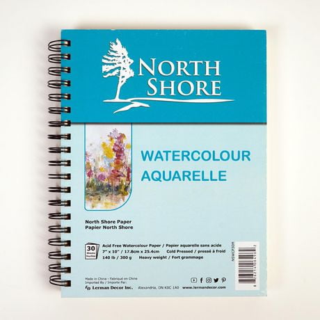 North Shore watercolor paper 7"X10", 7" x 10" watercolor paper