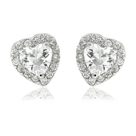 ESME HEART STUD GLD CZ