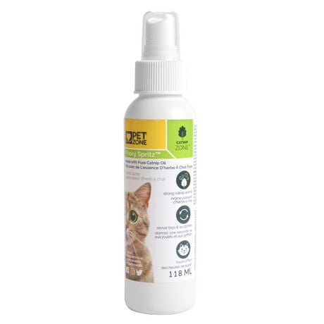 Pet Zone 4 oz Catnip Spray for Cats and Kittens, 4 oz Catnip Spray