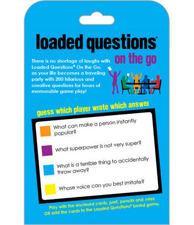 loaded questions game by all things equal