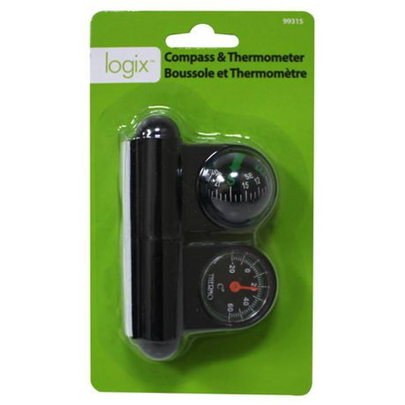 Boussole et thermomètre Logix