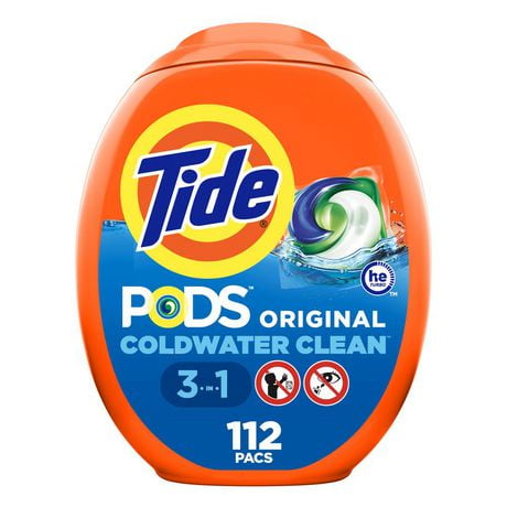 Détergent à lessive Tide PODS, parfum Original 112 capsules