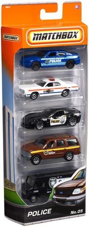 matchbox 5 pack police