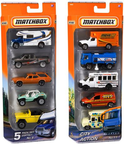 matchbox pack vehicles walmart toys vary styles trains