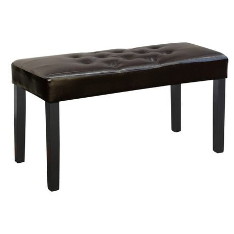 CorLiving Fresno 12 Panel Tufted Leatherette Bench | Walmart Canada