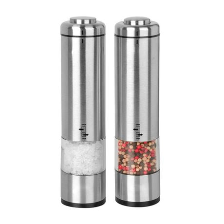 large salt and pepper grinder set