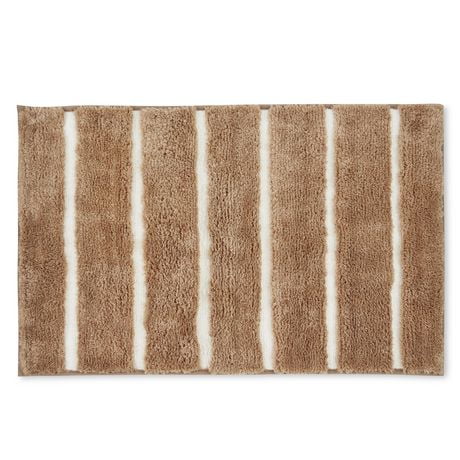 Home Trends Tufted Stripe Bath Rug | Walmart Canada