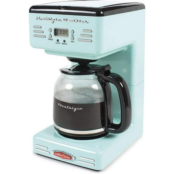 Nostalgia Retro 12-Cup Programmable Coffee Maker With LED Display, Automatic Shut-Off & Keep Warm, Pause-And-Serve Function