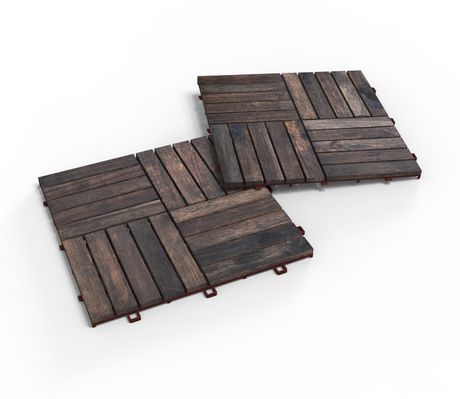 Acacia Wood Deck Tiles By Interbuild, Teak Deck Tiles Canada