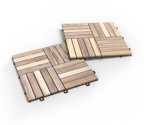 Acacia Deck Tiles By Interbuild Canada, Teak Deck Tiles Canada