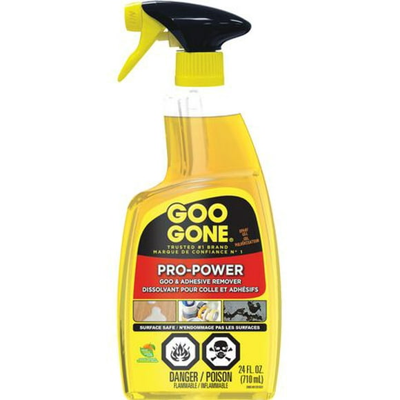 Goo Gone Pro-Power Goo & Gel dissolvant adhésif, 24 oz, Remove gooey sticky messes!