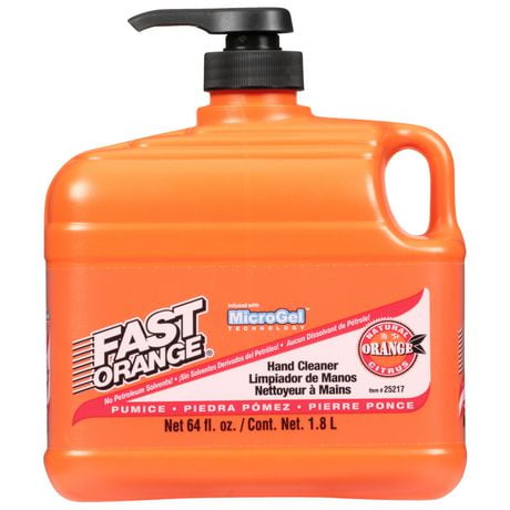 Nettoyant à mains en lotion avec pierre ponce Fast Orange 1.89 L
