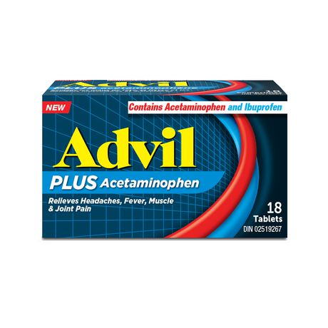 Advil Plus Acetaminophen - 18 Tablets, 18 Tablets - Walmart.ca