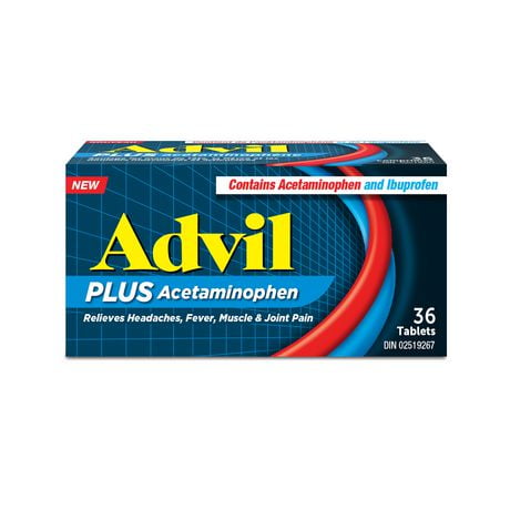 Advil PLUS acétaminophéne - 36 Tablets 36 comprimés