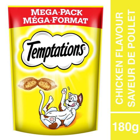 Temptations Tasty Chicken Flavour Soft & Crunchy Adult Cat Treats, 180g