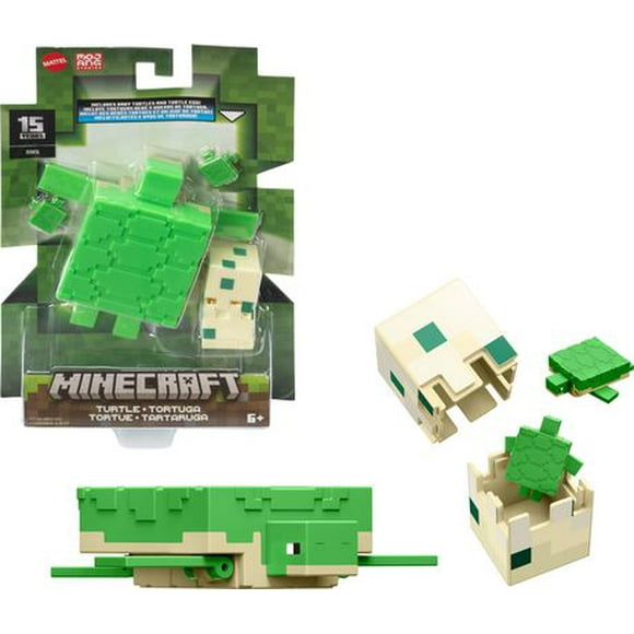 Minecraft Action Figures & Accessories Collection, 3.25-in Scale & Pixelated Design (Characters May Vary)