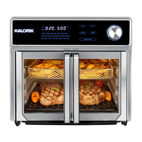 Kalorik MAXX® 26QT Digital Air Fryer Oven & Smokeless Grill with 22 Presets & 11 Accessories, 26 QT Capacity