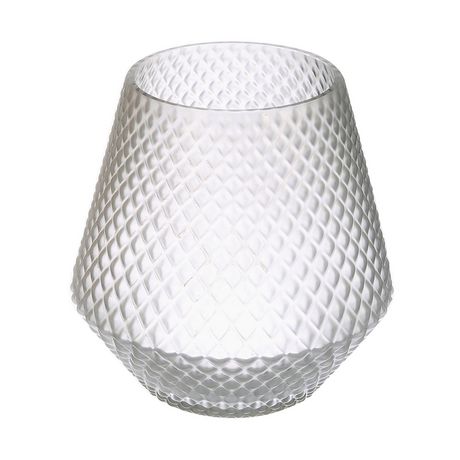 hometrends Frosted Grey Glass Vase | Walmart Canada