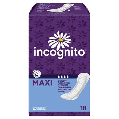 pads incognito overnight maxi walmart