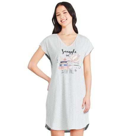 George Women's V-Neckline Nightshirt, Sizes S-XL