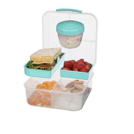 Sistema To Go Bento Lunch Box Food Storage Container, 1.65L, Colours may vary.