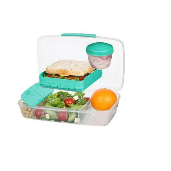 Sistema To Go Bento Lunch Box Food Storage Container, 1.76L, Colours may vary.