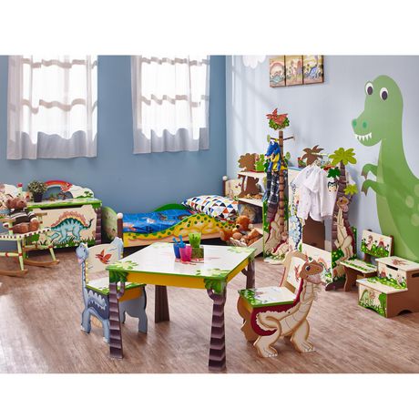 kids dinosaur table and chairs