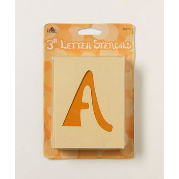 Pochoir de lettres aventure Plaid Crafts de 7,6 cm ( 3 po )