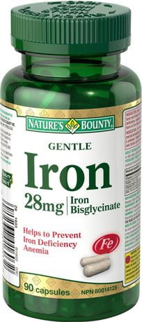 Nature's Bounty Gentle Iron 28mg | Walmart Canada