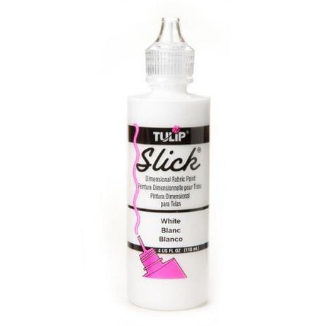 Peinture pour tissu dimensionnelle Tulip 4 fl oz Blanc Peinture textile  dimensionnelle 