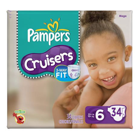 Pampers Cruisers Diapers, 7 (41+ lb), Super Pack - 44 diapers